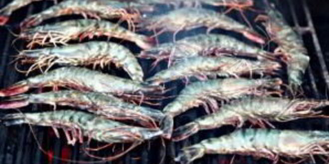Рецепт тигровых креветок на мангале