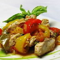 Рецепт Тунца под соусом из болгарских перцев