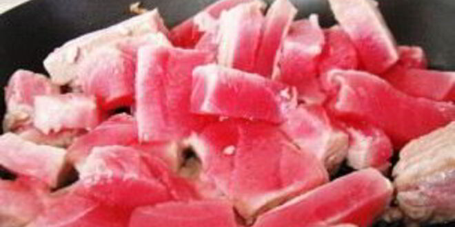 Рецепт тунца под соусом из болгарских перцев