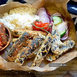 Рецепт Вегетарианской жареной рыбки