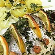 Рецепт Запеченной дорады с картофелем