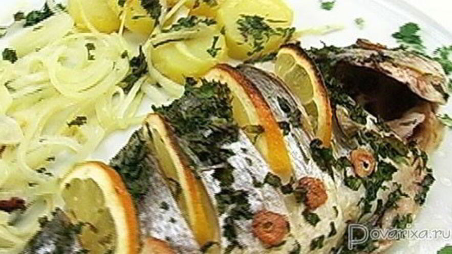 Рецепт запеченной дорады с картофелем