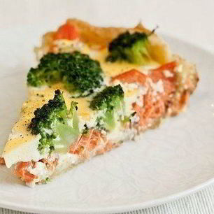 Рецепт Запеченного лосося с брокколи