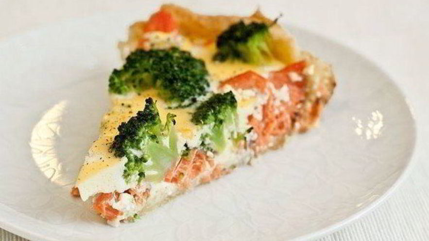 Рецепт запеченного лосося с брокколи