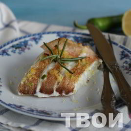 Рецепт Запеченного морского окуня