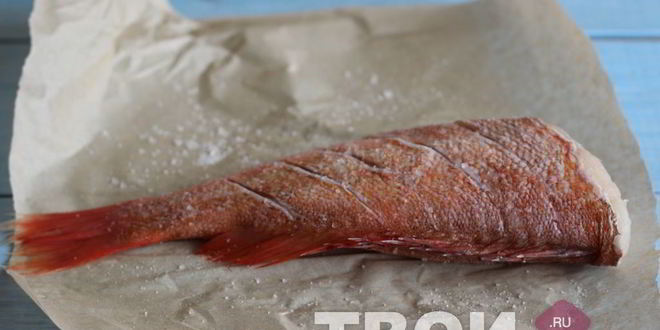 Рецепт запеченного морского окуня