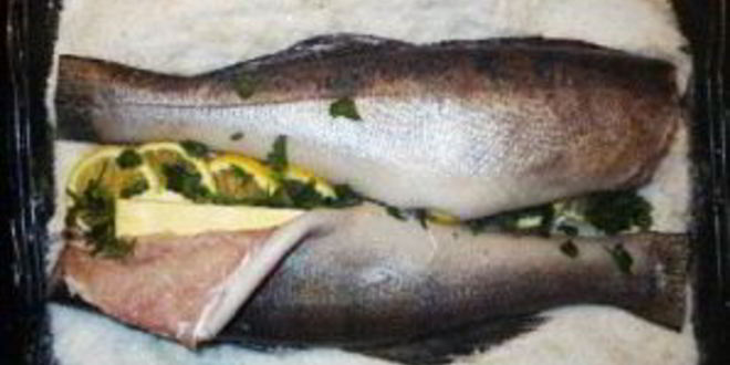 Рецепт запеченного судака в соли