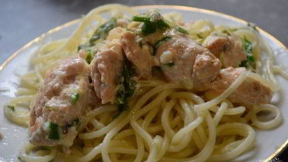 Рецепт Жареной семги под сливочным соусом