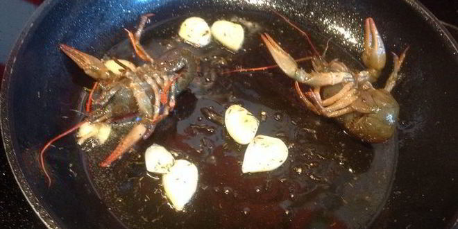 Рецепт жареных раков