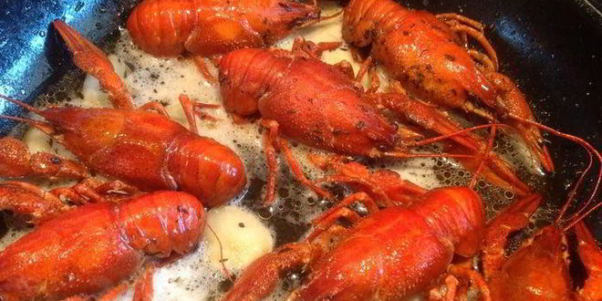 Рецепт жареных раков