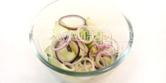 Рецепт куриного шашлыка с острым салатом