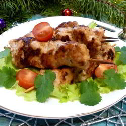 Рецепт Куриного шашлыка в ореховом маринаде