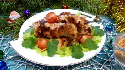 Рецепт Куриного шашлыка в ореховом маринаде