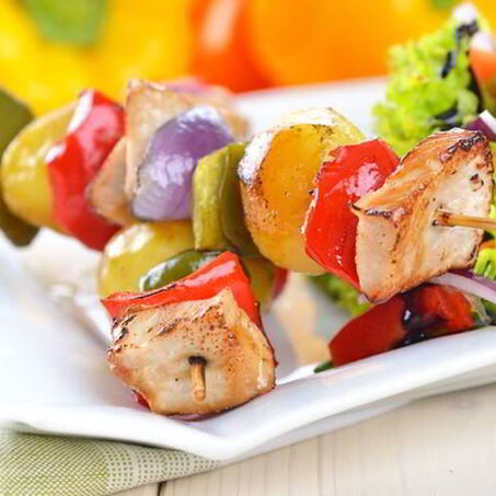 Рецепт Куриных шашлычков с овощами