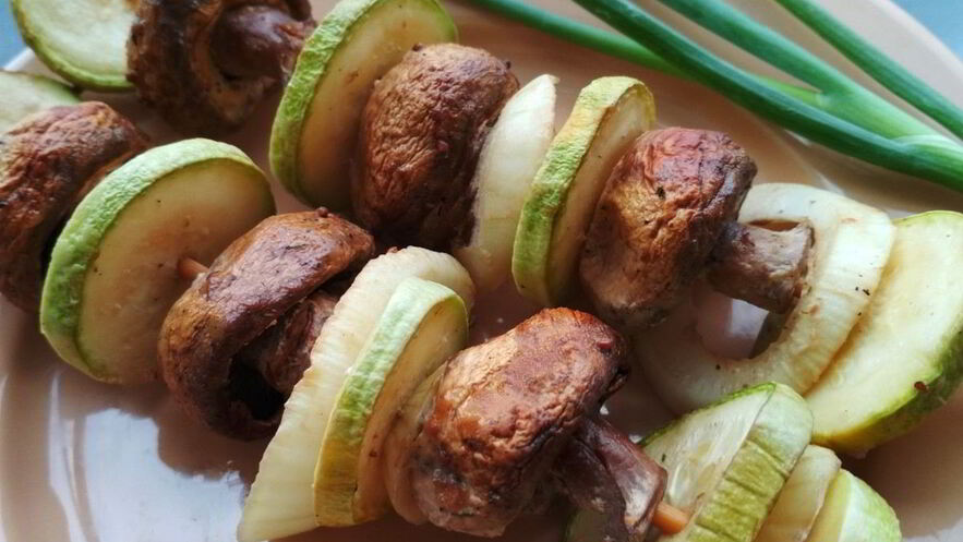 Рецепт шашлычков из грибов в духовке