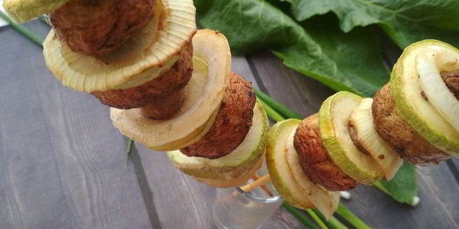 Рецепт шашлычков из грибов в духовке