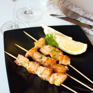 Рецепт Шашлычков из семги с карри