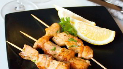 Рецепт Шашлычков из семги с карри