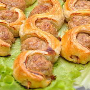 Рецепт Шашлычков в слоеном тесте на шпажках