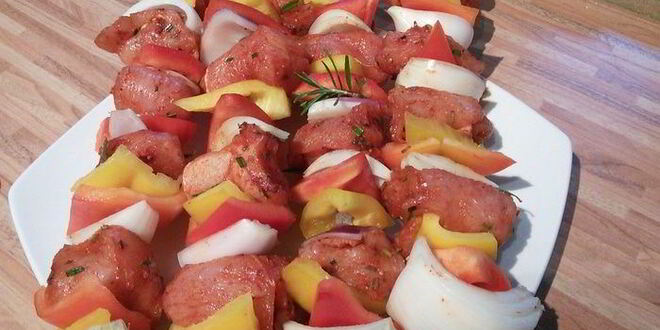 Рецепт шашлычка из индюшки с розмарином