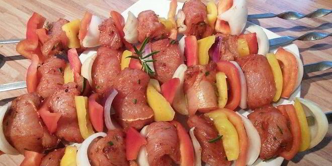 Рецепт шашлычка из индюшки с розмарином