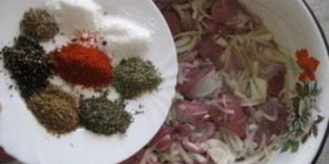 Рецепт шашлыка из баранины с лимоном