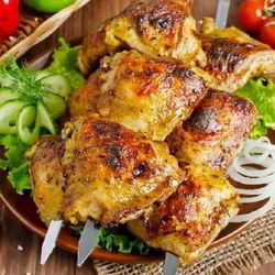 Рецепт Шашлыка из куриных бедрышек в майонезе