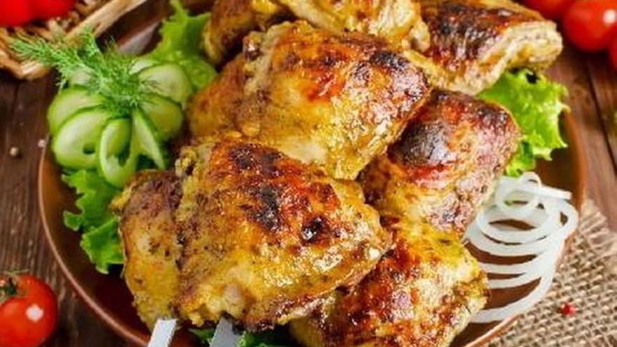 Рецепт шашлыка из куриных бедрышек в майонезе