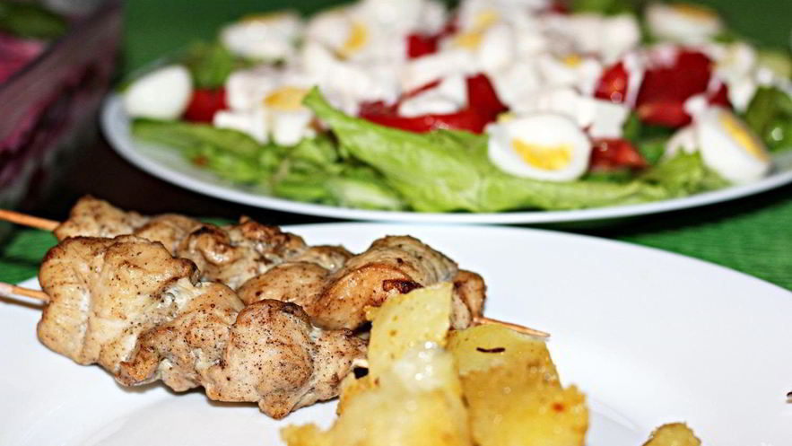 Рецепт шашлыка из куриных грудок