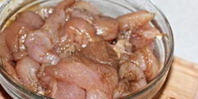 Рецепт шашлыка из куриных грудок