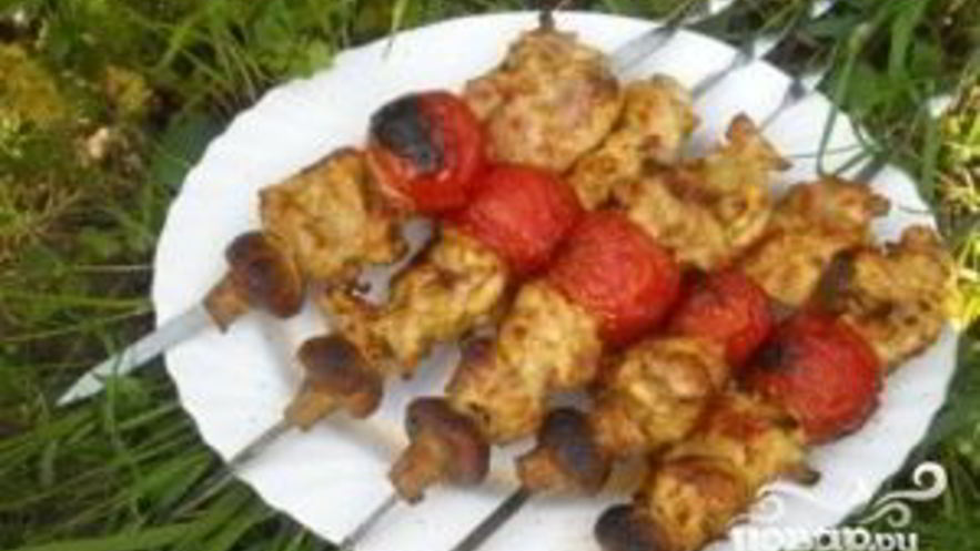 Рецепт шашлыка из курицы в майонезе