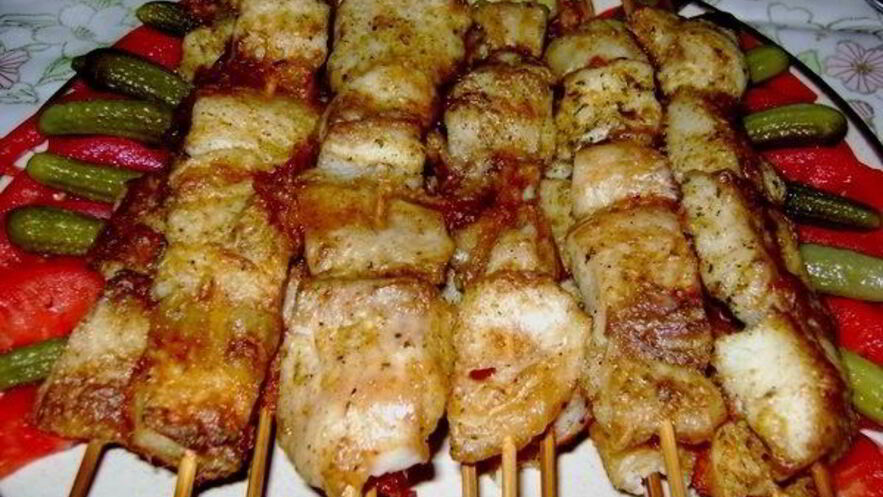 Рецепт шашлыка из осетрины