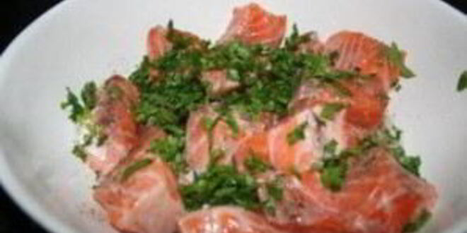 Рецепт шашлыка из рыбы на мангале