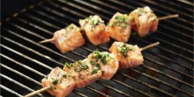Рецепт шашлыка из рыбы на мангале