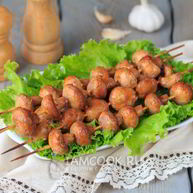 Рецепт Шашлыка из шампиньонов, маринованных в майонезе