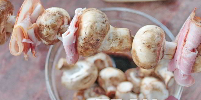 Рецепт шашлыка из шампиньонов