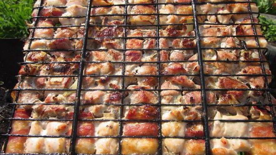 Рецепт шашлыка из свинины и куриных грудок