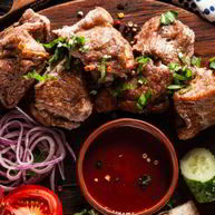 Рецепт Шашлыка из свинины, маринованной с луком