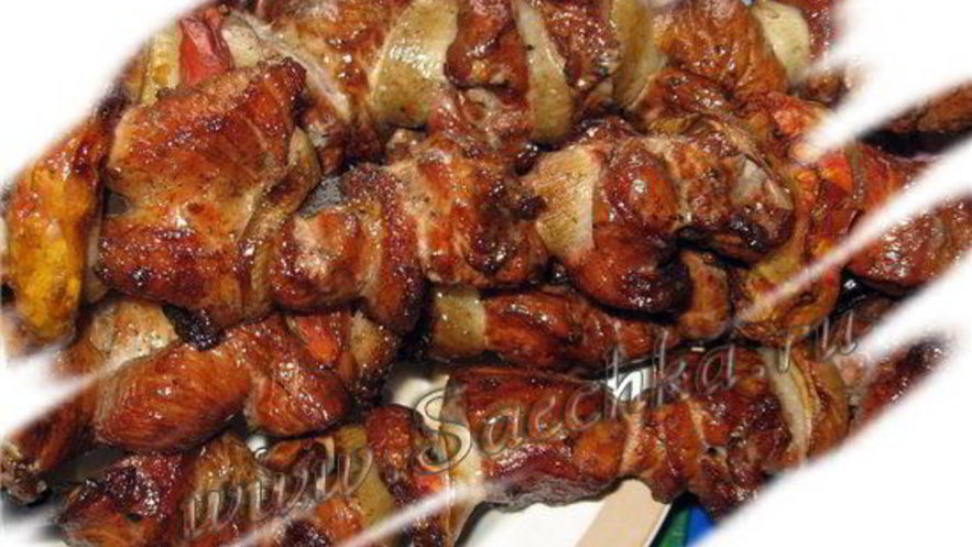 Рецепт шашлыка из свинины в майонезе