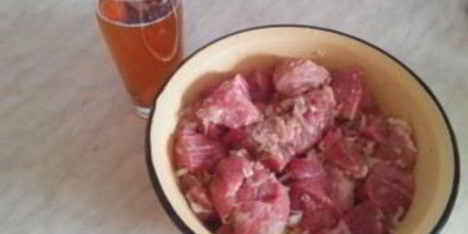 Рецепт шашлыка из свинины в пиве