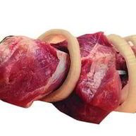 Рецепт Шашлыка из свиной корейки на косточке в кефирном маринаде