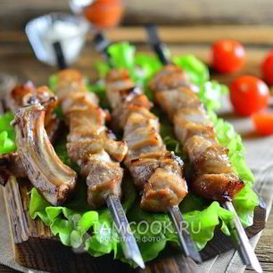 Рецепт Шашлыка из свиной корейки