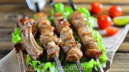 Рецепт Шашлыка из свиной корейки