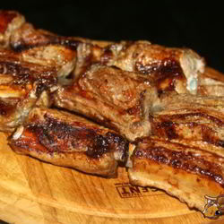 Рецепт Шашлыка из свиных ребрышек в быстром маринаде