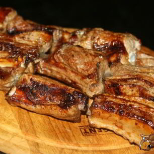 Рецепт Шашлыка из свиных ребрышек в быстром маринаде