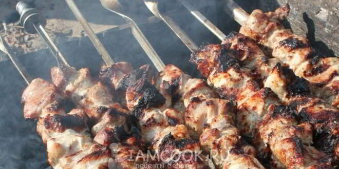 Рецепт шашлыка с киви