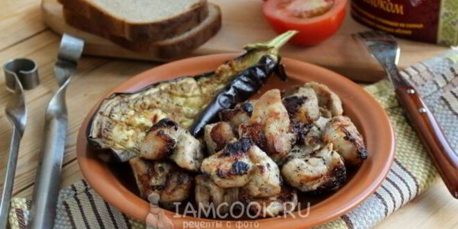 Рецепт шашлыка с киви