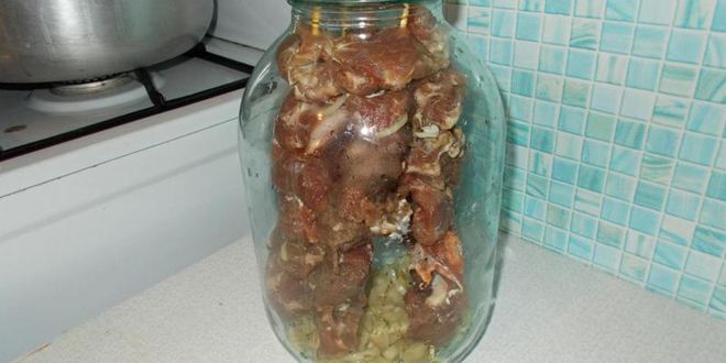 Рецепт шашлыка в банке в духовке