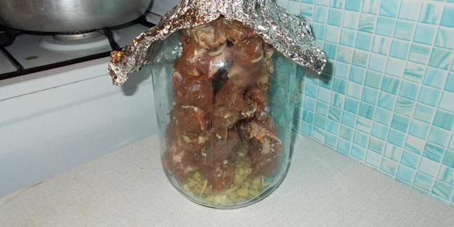Рецепт шашлыка в банке в духовке