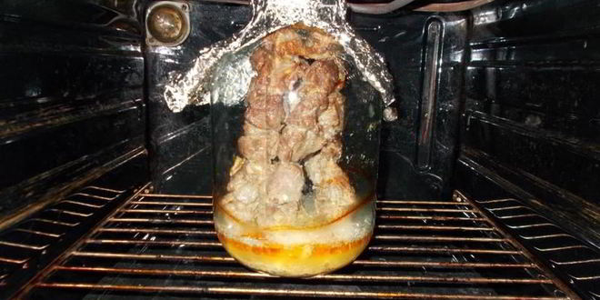 Рецепт шашлыка в банке в духовке